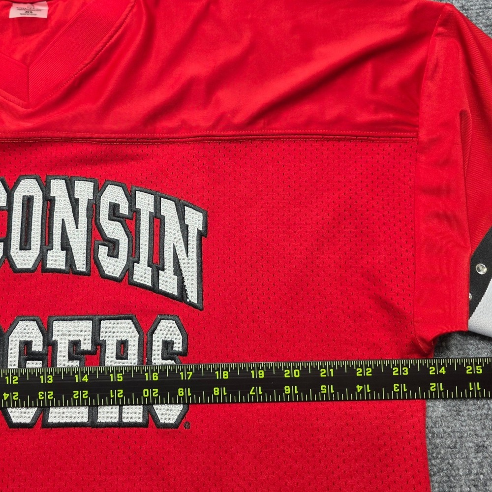 Gameday Couture Wisconsin Badgers Rhinestone Jersey Women's XL Red T452 NCAA - Picture 11 of 14